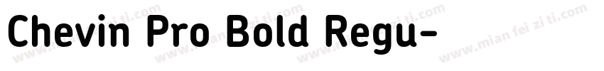 Chevin Pro Bold Regu字体转换